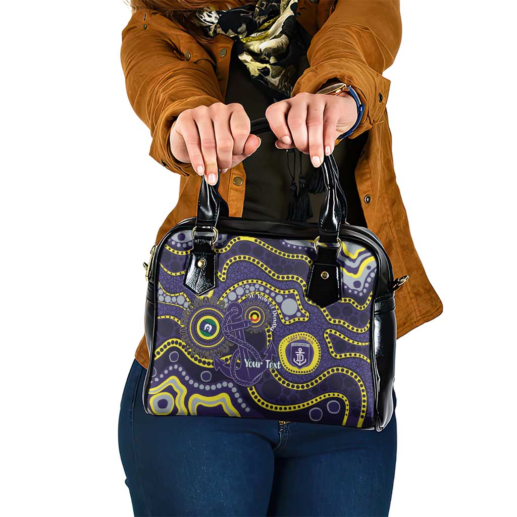 Dockers NAIDOC Week 2026 Personalised Shoulder Handbag 50 Years of Deadly Aboriginal Art