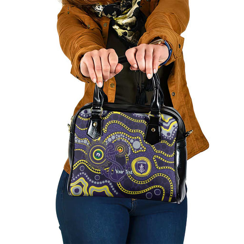 Dockers NAIDOC Week 2026 Personalised Shoulder Handbag 50 Years of Deadly Aboriginal Art