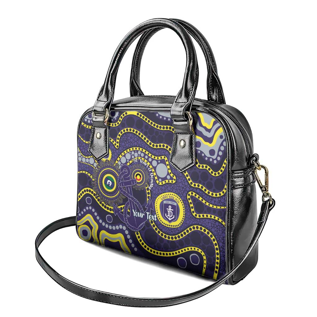 Dockers NAIDOC Week 2026 Personalised Shoulder Handbag 50 Years of Deadly Aboriginal Art