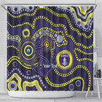 Dockers NAIDOC Week 2026 Personalised Shower Curtain 50 Years of Deadly Aboriginal Art