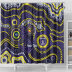 Dockers NAIDOC Week 2026 Personalised Shower Curtain 50 Years of Deadly Aboriginal Art