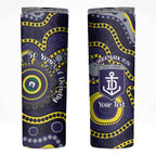 Dockers NAIDOC Week 2026 Personalised Skinny Tumbler 50 Years of Deadly Aboriginal Art