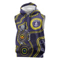 Dockers NAIDOC Week 2026 Personalised Sleeveless Hoodie 50 Years of Deadly Aboriginal Art