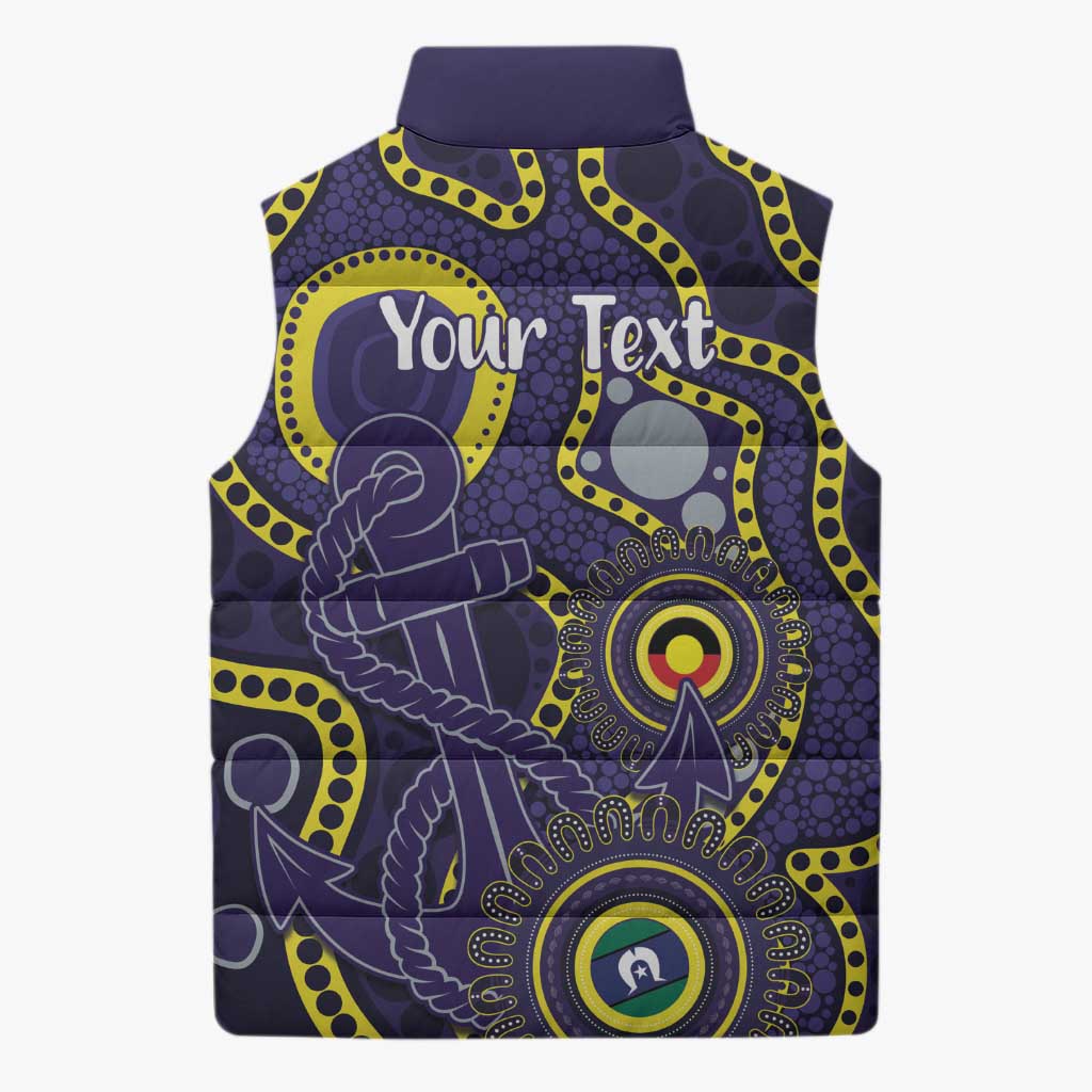 Dockers NAIDOC Week 2026 Personalised Sleeveless Puffer Jacket 50 Years of Deadly Aboriginal Art