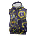 Dockers NAIDOC Week 2026 Personalised Sleeveless Zip Hoodie 50 Years of Deadly Aboriginal Art