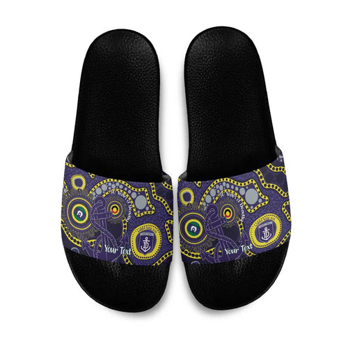 Dockers NAIDOC Week 2026 Personalised Slide Sandals 50 Years of Deadly Aboriginal Art