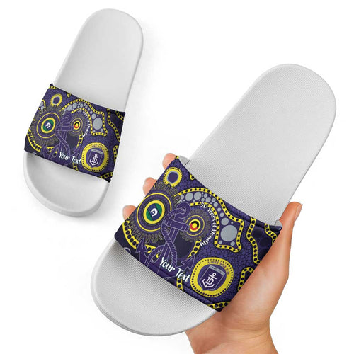 Dockers NAIDOC Week 2026 Personalised Slide Sandals 50 Years of Deadly Aboriginal Art