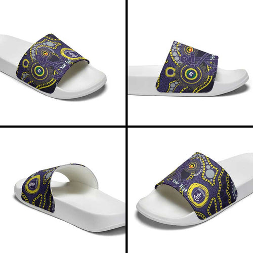 Dockers NAIDOC Week 2026 Personalised Slide Sandals 50 Years of Deadly Aboriginal Art