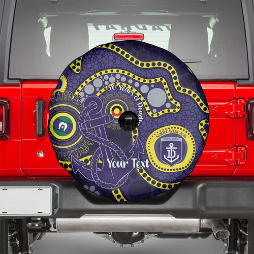 Dockers NAIDOC Week 2026 Personalised Spare Tire Cover 50 Years of Deadly Aboriginal Art