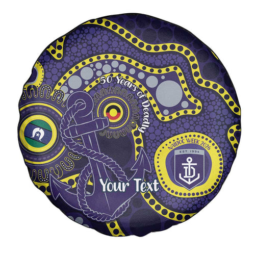 Dockers NAIDOC Week 2026 Personalised Spare Tire Cover 50 Years of Deadly Aboriginal Art