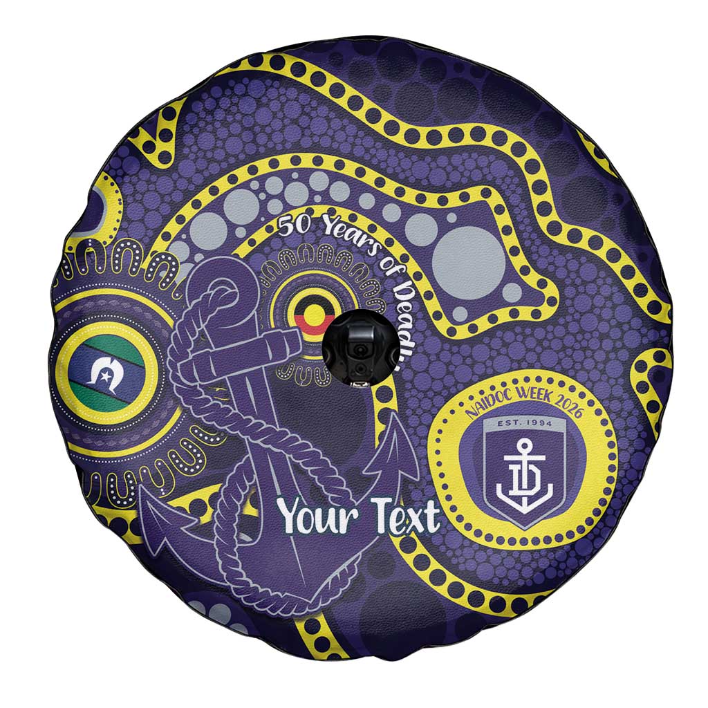 Dockers NAIDOC Week 2026 Personalised Spare Tire Cover 50 Years of Deadly Aboriginal Art