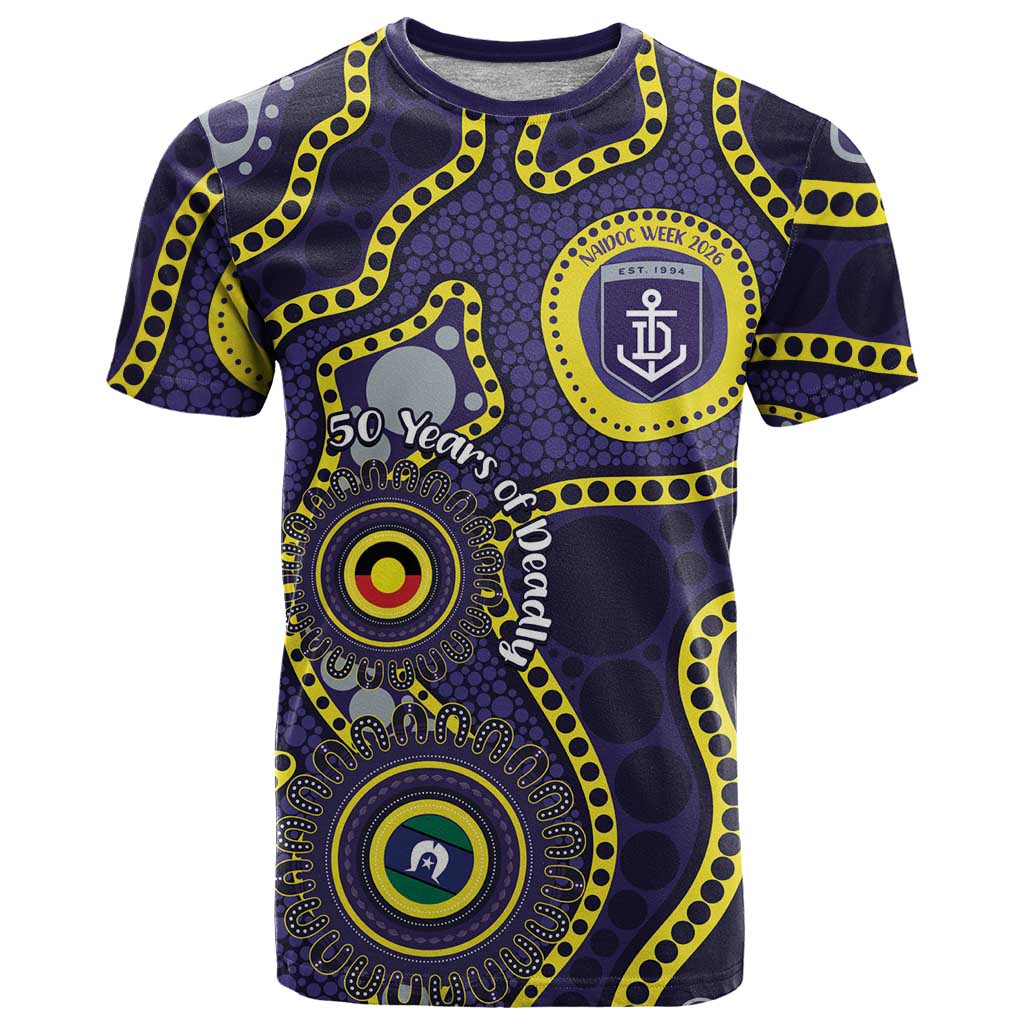 Dockers NAIDOC Week 2026 Personalised T Shirt 50 Years of Deadly Aboriginal Art
