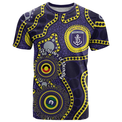 Dockers NAIDOC Week 2026 Personalised T Shirt 50 Years of Deadly Aboriginal Art