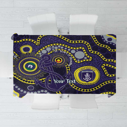 Dockers NAIDOC Week 2026 Personalised Tablecloth 50 Years of Deadly Aboriginal Art