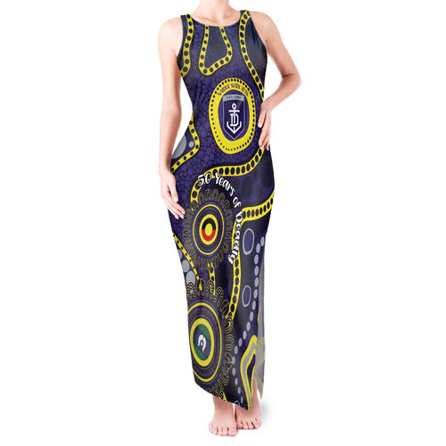 Dockers NAIDOC Week 2026 Personalised Tank Maxi Dress 50 Years of Deadly Aboriginal Art