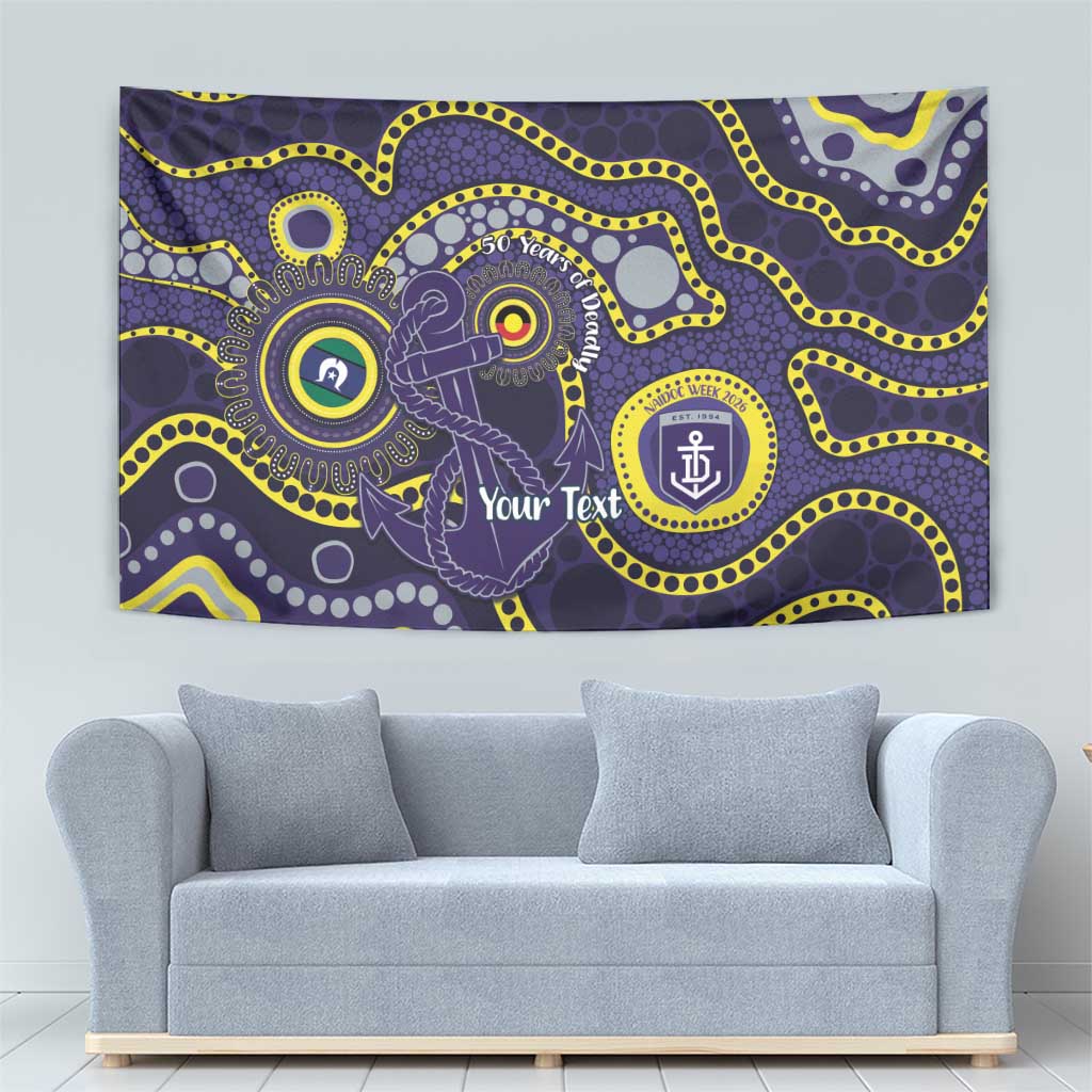 Dockers NAIDOC Week 2026 Personalised Tapestry 50 Years of Deadly Aboriginal Art