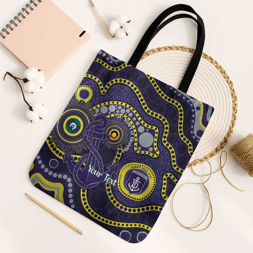 Dockers NAIDOC Week 2026 Personalised Tote Bag 50 Years of Deadly Aboriginal Art