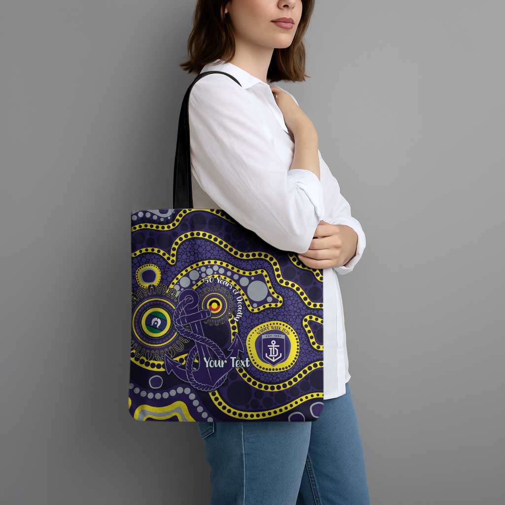 Dockers NAIDOC Week 2026 Personalised Tote Bag 50 Years of Deadly Aboriginal Art