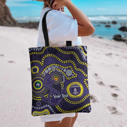 Dockers NAIDOC Week 2026 Personalised Tote Bag 50 Years of Deadly Aboriginal Art