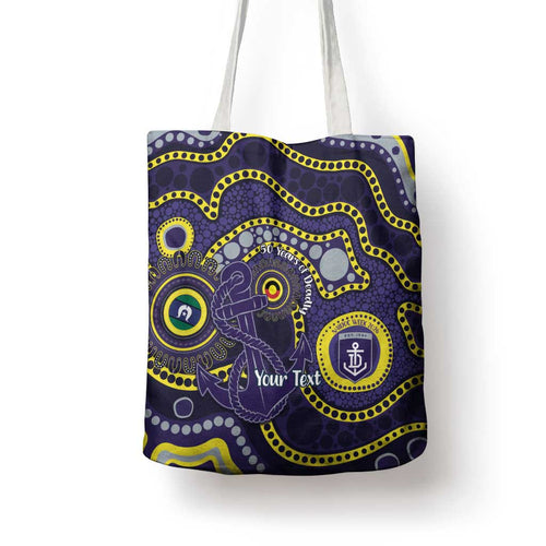 Dockers NAIDOC Week 2026 Personalised Tote Bag 50 Years of Deadly Aboriginal Art
