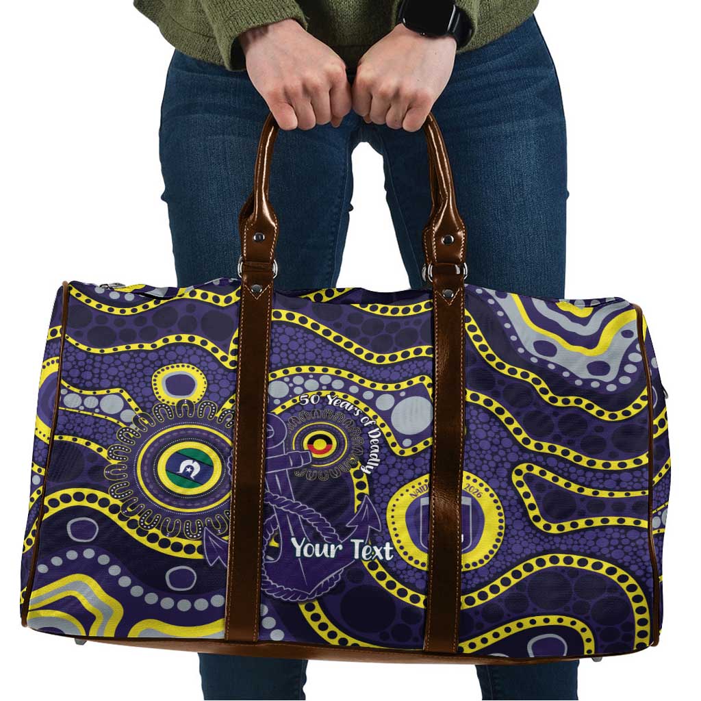 Dockers NAIDOC Week 2026 Personalised Travel Bag 50 Years of Deadly Aboriginal Art