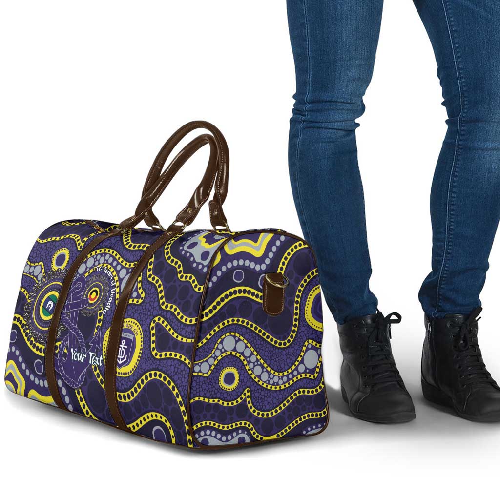 Dockers NAIDOC Week 2026 Personalised Travel Bag 50 Years of Deadly Aboriginal Art