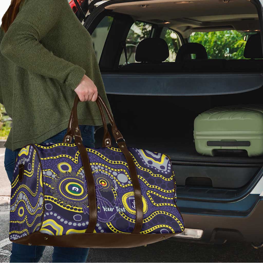 Dockers NAIDOC Week 2026 Personalised Travel Bag 50 Years of Deadly Aboriginal Art