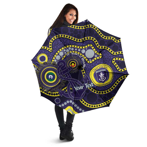 Dockers NAIDOC Week 2026 Personalised Umbrella 50 Years of Deadly Aboriginal Art