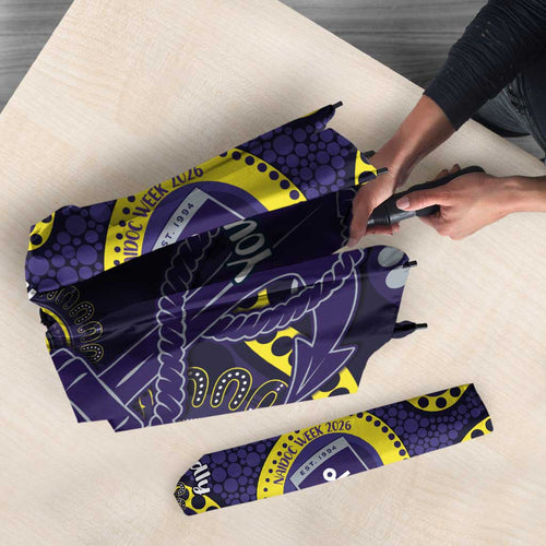 Dockers NAIDOC Week 2026 Personalised Umbrella 50 Years of Deadly Aboriginal Art