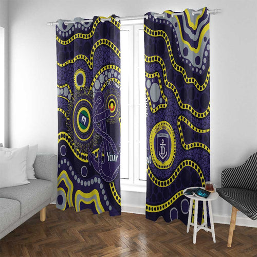 Dockers NAIDOC Week 2026 Personalised Window Curtain 50 Years of Deadly Aboriginal Art
