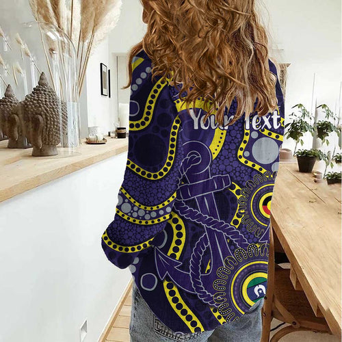 Dockers NAIDOC Week 2026 Personalised Women Casual Shirt 50 Years of Deadly Aboriginal Art