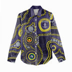 Dockers NAIDOC Week 2026 Personalised Women Casual Shirt 50 Years of Deadly Aboriginal Art