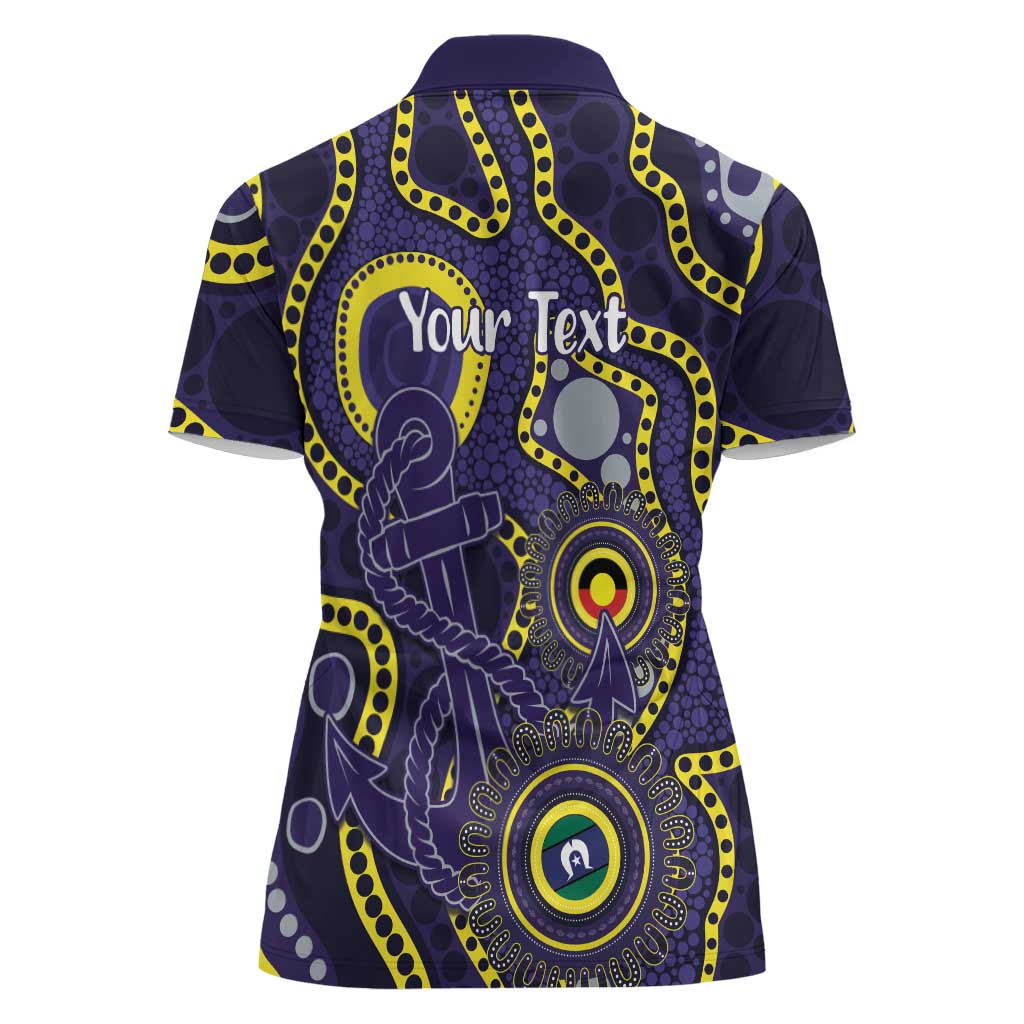Dockers NAIDOC Week 2026 Personalised Women Polo Shirt 50 Years of Deadly Aboriginal Art