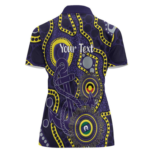 Dockers NAIDOC Week 2026 Personalised Women Polo Shirt 50 Years of Deadly Aboriginal Art