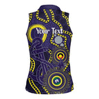 Dockers NAIDOC Week 2026 Personalised Women Sleeveless Polo Shirt 50 Years of Deadly Aboriginal Art