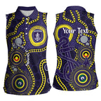 Dockers NAIDOC Week 2026 Personalised Women Sleeveless Polo Shirt 50 Years of Deadly Aboriginal Art