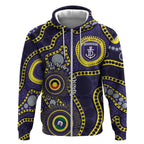 Dockers NAIDOC Week 2026 Personalised Zip Hoodie 50 Years of Deadly Aboriginal Art