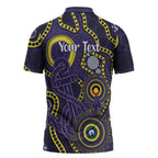 Dockers NAIDOC Week 2026 Personalised Zipper Polo Shirt 50 Years of Deadly Aboriginal Art