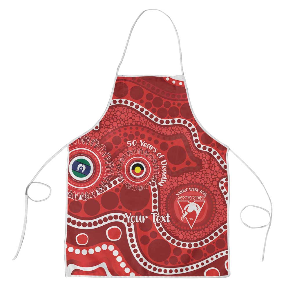 Sydney Swans NAIDOC Week 2026 Personalised Apron 50 Years of Deadly Aboriginal Art