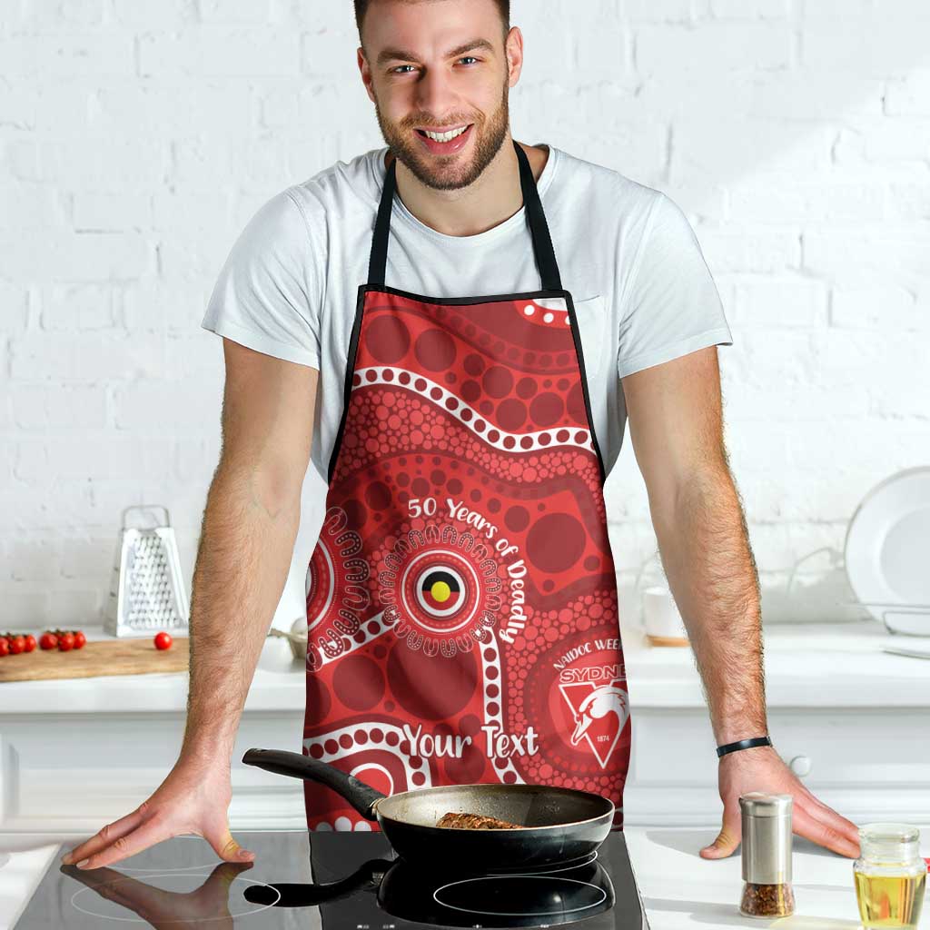 Sydney Swans NAIDOC Week 2026 Personalised Apron 50 Years of Deadly Aboriginal Art