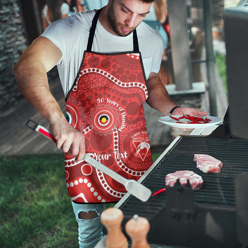 Sydney Swans NAIDOC Week 2026 Personalised Apron 50 Years of Deadly Aboriginal Art