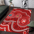 Sydney Swans NAIDOC Week 2026 Personalised Area Rug 50 Years of Deadly Aboriginal Art