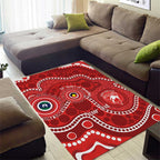 Sydney Swans NAIDOC Week 2026 Personalised Area Rug 50 Years of Deadly Aboriginal Art