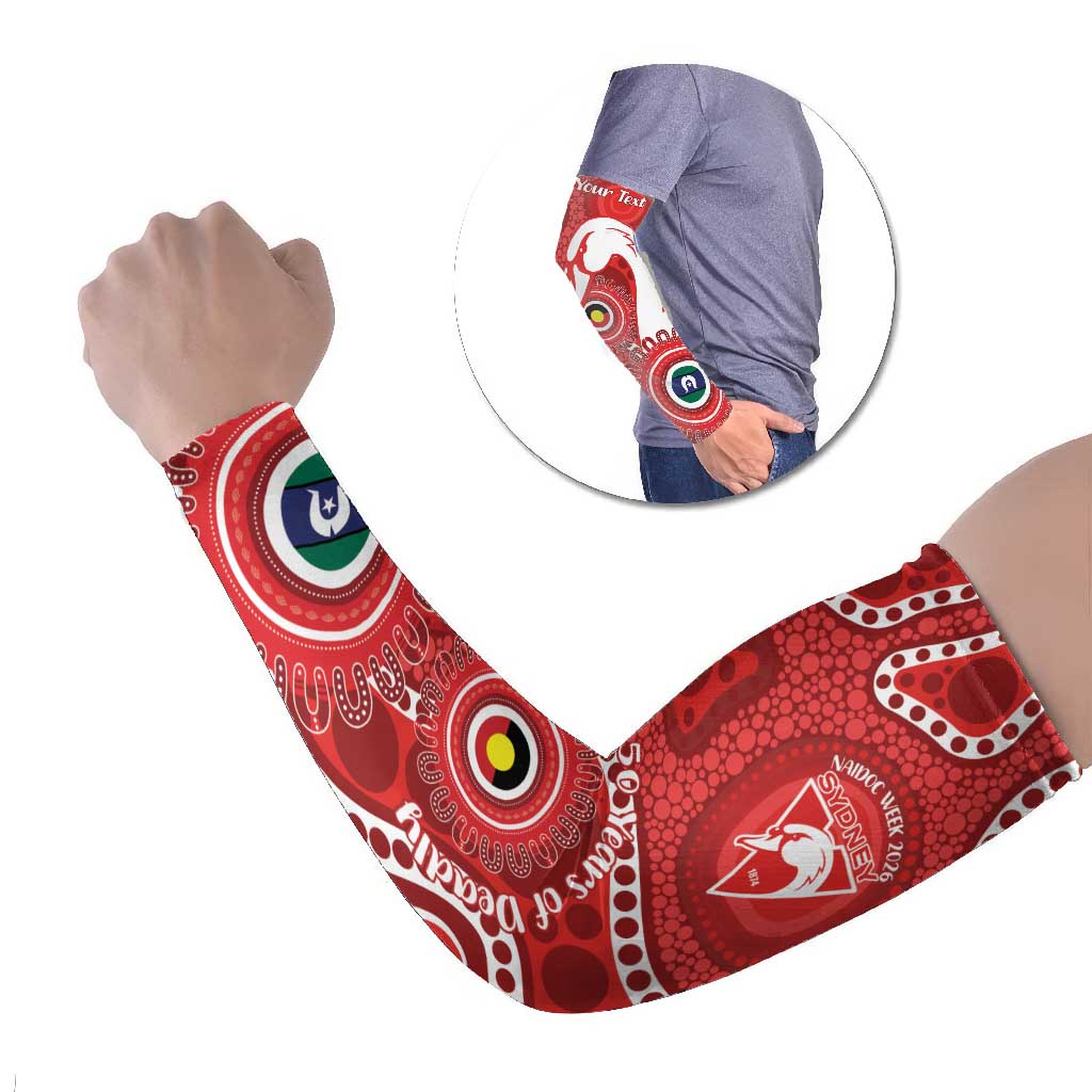 Sydney Swans NAIDOC Week 2026 Personalised Arm Sleeves 50 Years of Deadly Aboriginal Art