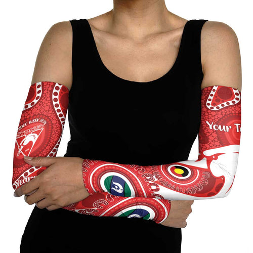 Sydney Swans NAIDOC Week 2026 Personalised Arm Sleeves 50 Years of Deadly Aboriginal Art