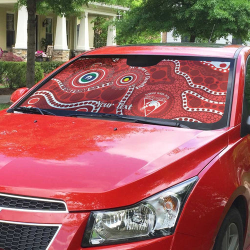 Sydney Swans NAIDOC Week 2026 Personalised Auto Sun Shade 50 Years of Deadly Aboriginal Art