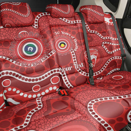 Sydney Swans NAIDOC Week 2026 Personalised Back Car Seat Cover 50 Years of Deadly Aboriginal Art