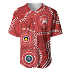 Sydney Swans NAIDOC Week 2026 Personalised Baseball Jersey 50 Years of Deadly Aboriginal Art