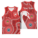 Sydney Swans NAIDOC Week 2026 Personalised Basketball Jersey 50 Years of Deadly Aboriginal Art