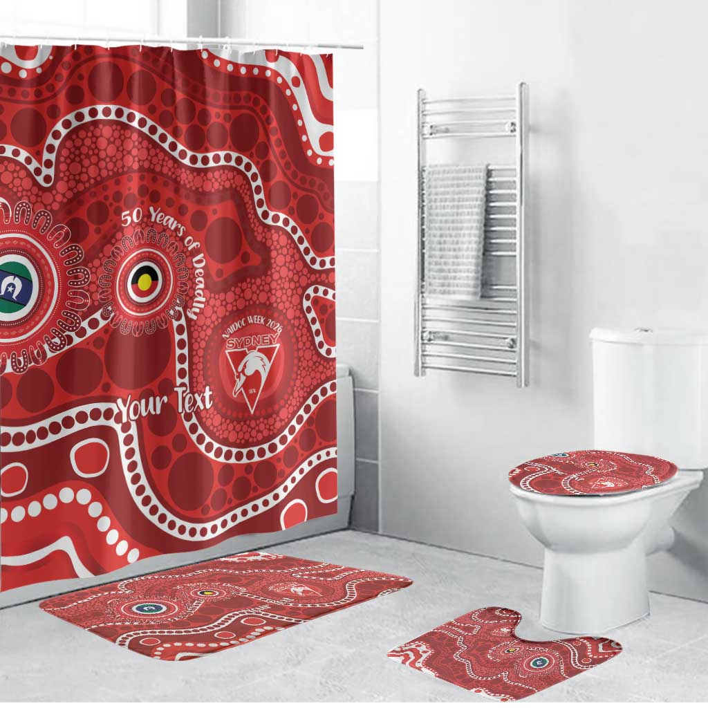 Sydney Swans NAIDOC Week 2026 Personalised Bathroom Set 50 Years of Deadly Aboriginal Art